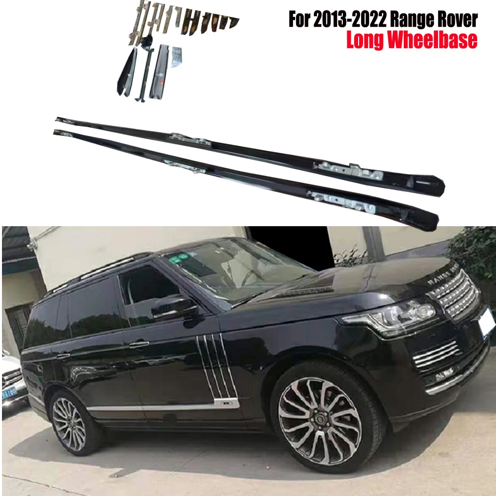 

2Pcs Black Roof Rack Bar Rail Fits For -Land Rover -Range Rover LWB 2013-2021 Luggage Bar