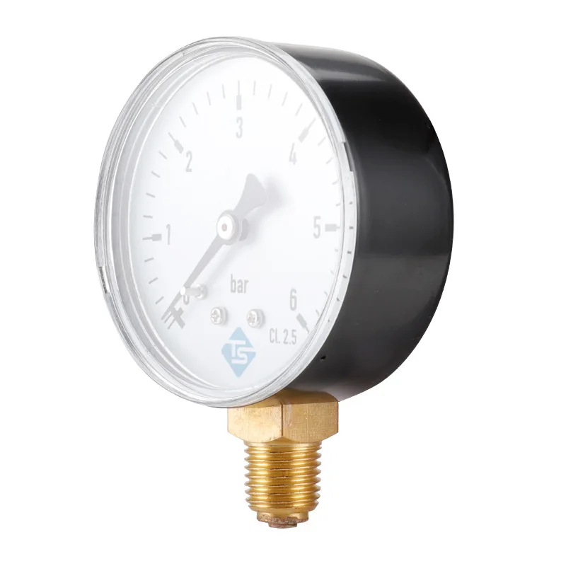 0-6bar 1/4NPT60mm Air Pressure Gauge, Air Pressure Gauge, Oil Pressure Gauge, Hydraulic Gauge, Water Pressure Gauge