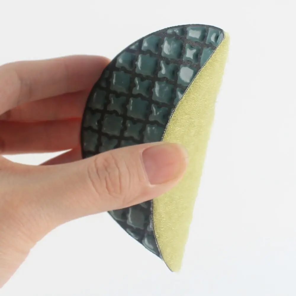 Raizi 5 step Diamond Polishing Pads 6 pcs/set Dry Use for Granite Marble Engineered Stone 80/100 mm Grinding Sanding Disc