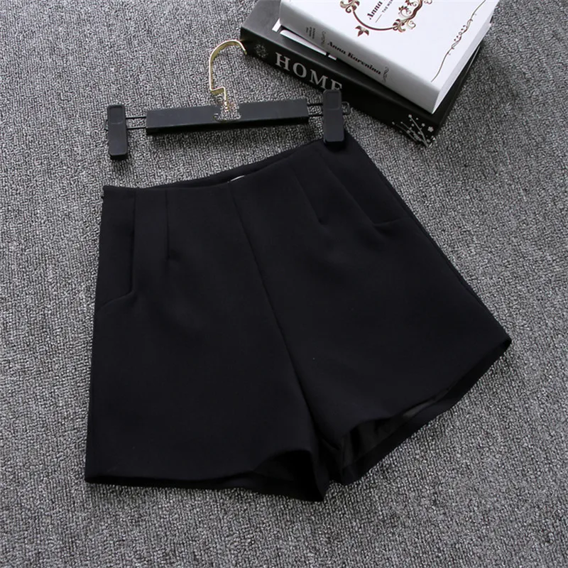 2023 New Women Summer High Waist A-Line Shorts Casual Suit Shorts Women Solid Color Short Pants Ladies Shorts 717408