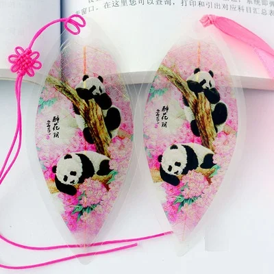 

100 PCS Panda Vein Bookmark Art Design Originality Stationery School Office Support Bookmarks Christmas Birthday Gift