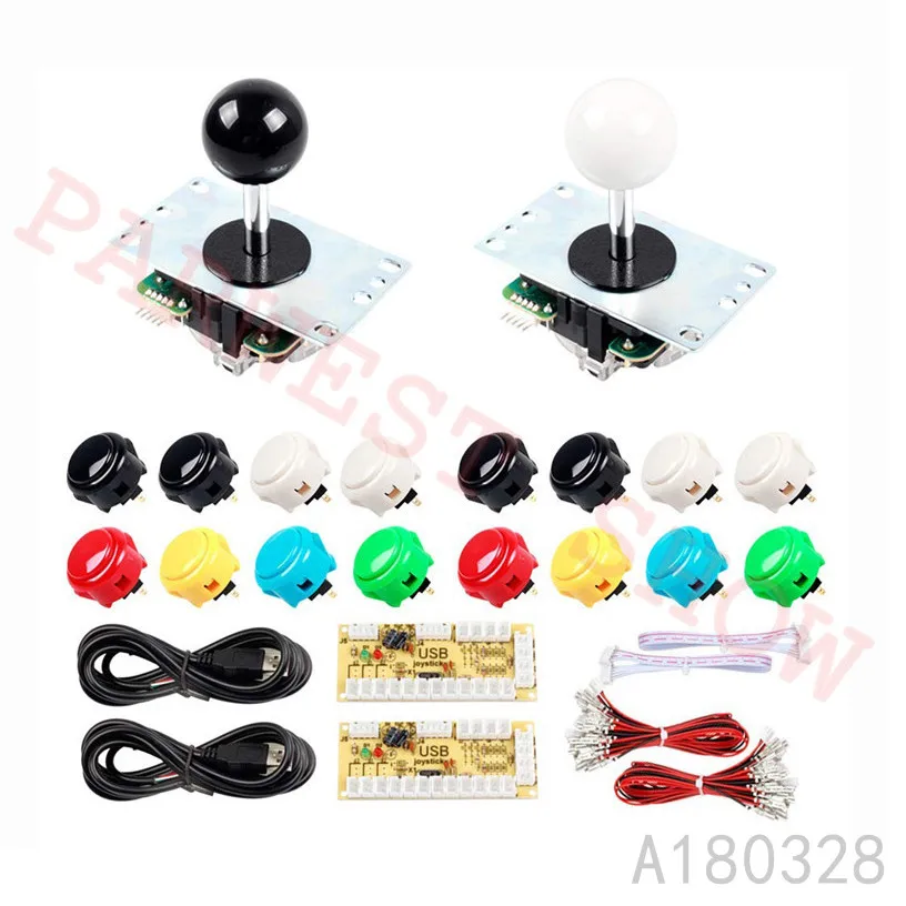 

Classic 2 Player original Sanwa JLF-8YT sanwa Joystick Arcade Kit DIY for PC & Raspberry Pi Retro DIY Projects & Mame Jamma