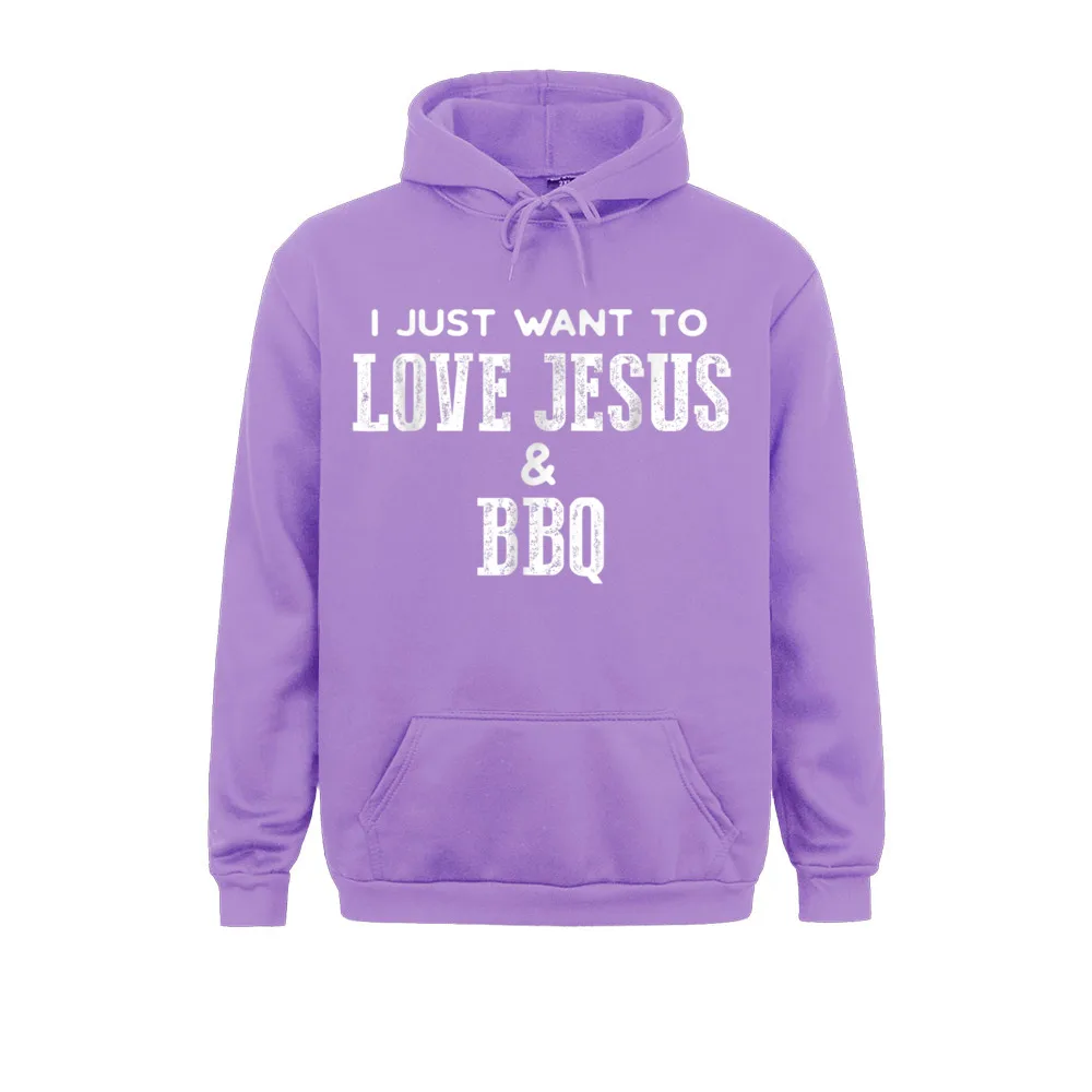 2021 Hot Sale Women Men Hoodies Funny Grilling For Christian Love Jesus And BBQ Sweatshirts Long Sleeve Clothes Winter