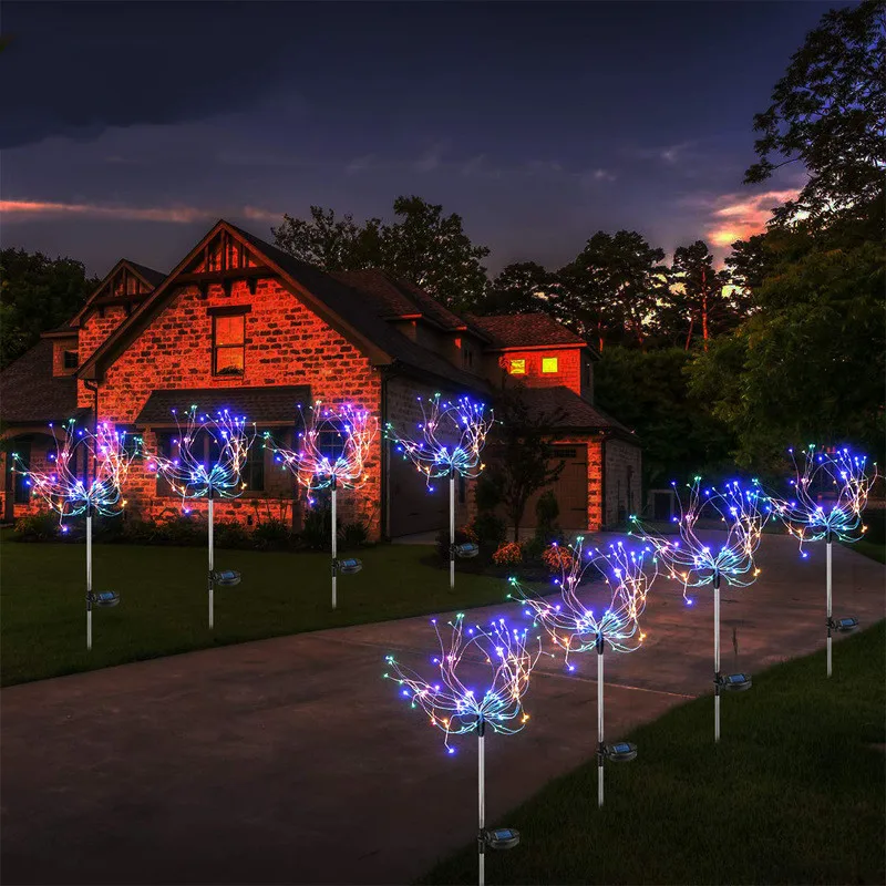 

Outdoor Garden Light Lanscape Night Tree Lamp 90 LEDs Solar Lawn Lights Grass Fireworks Lamp Street Backyard Deciration Lampara