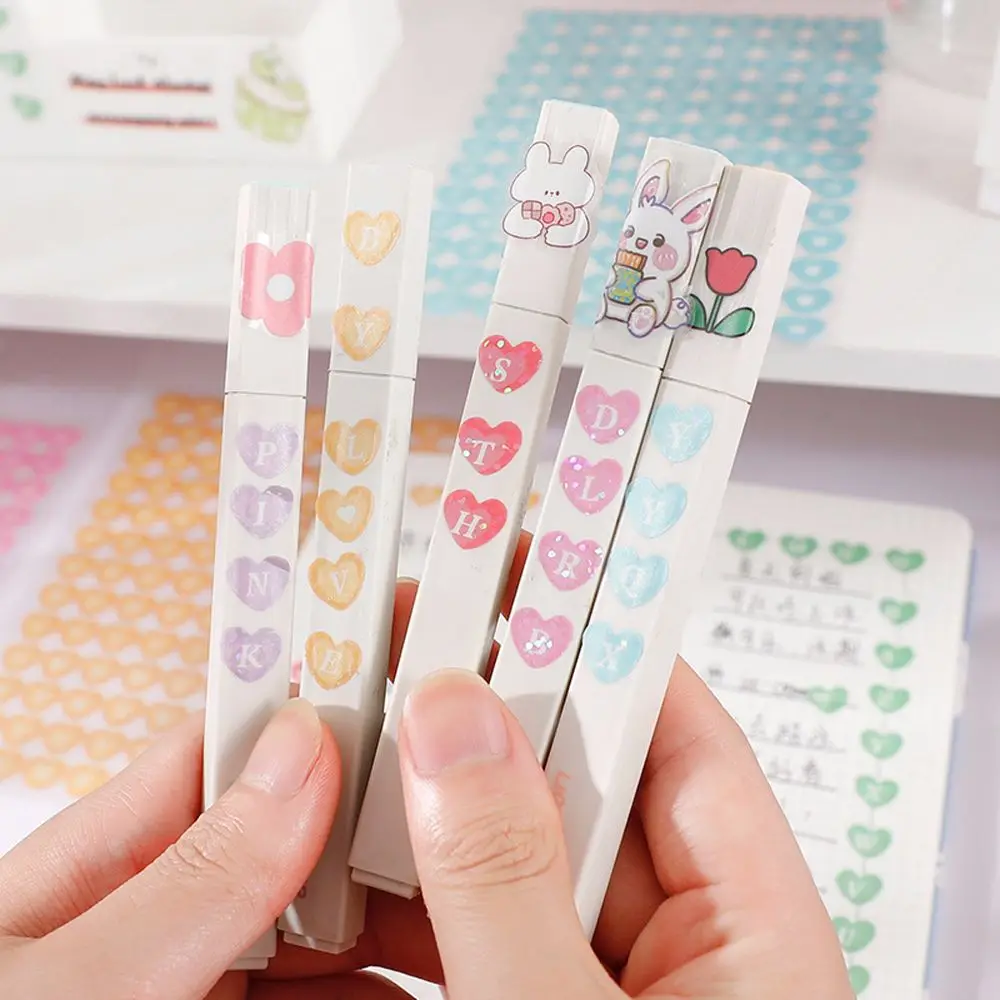 Keyboard Stickers Phone Case Decor Laser Sticker Heart Symbol Series Handbook Decoration Stickers Hand Account Sticker