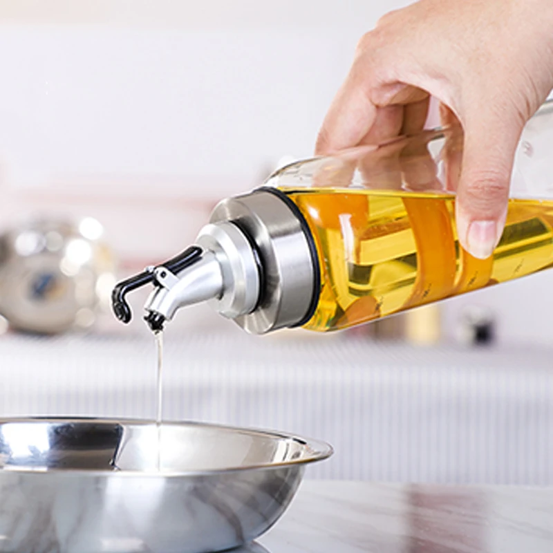Afbeelding 3: Koken Kruidenoliefles Sausfles Glazen opslagflessen voor olie en azijn Creatieve oliedispenser voor keukenaccessoire