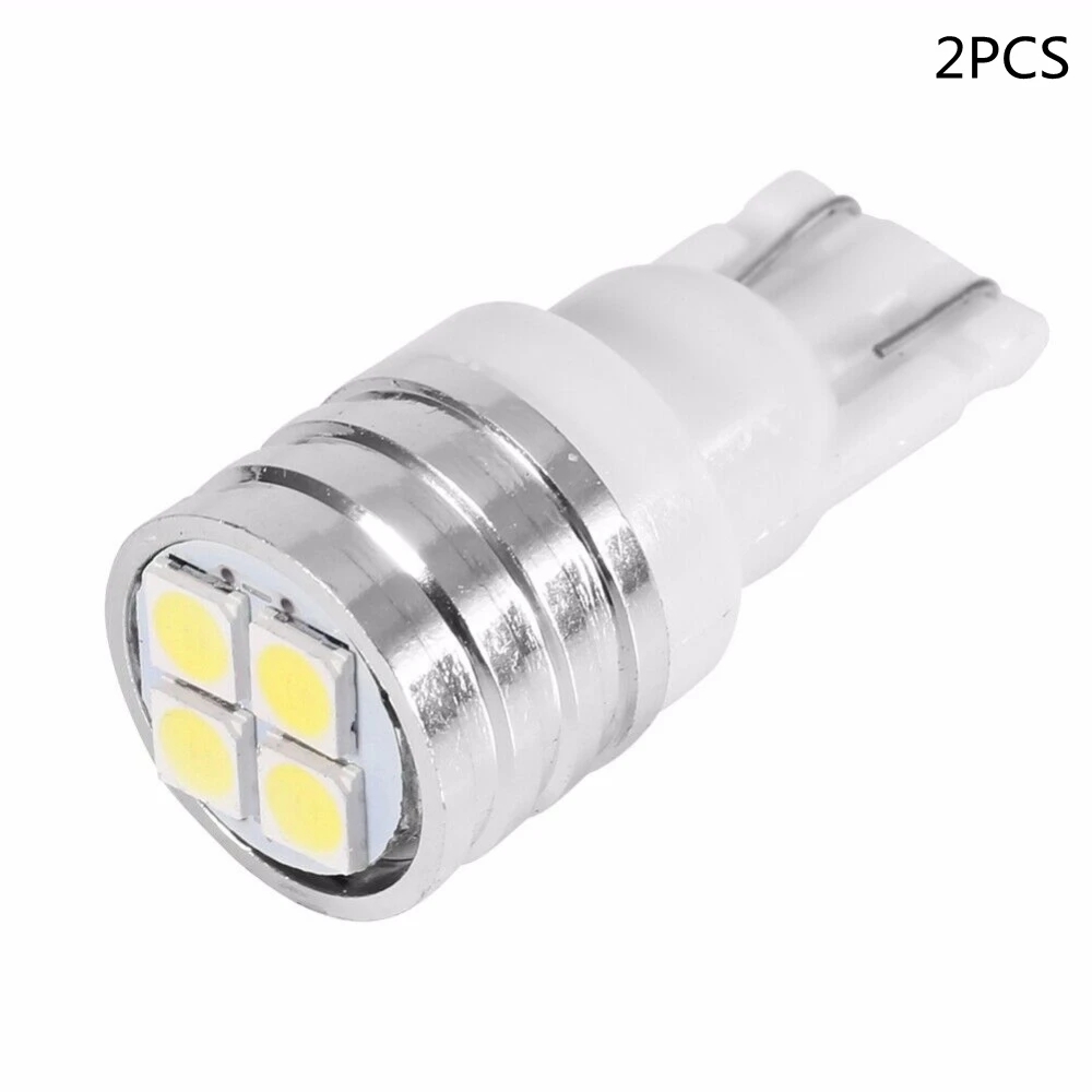 2PCS Hight Brightness 4 Pieces T10 3030 4SMD Car 4 LED License Plate Width Conversion Light Bulb White