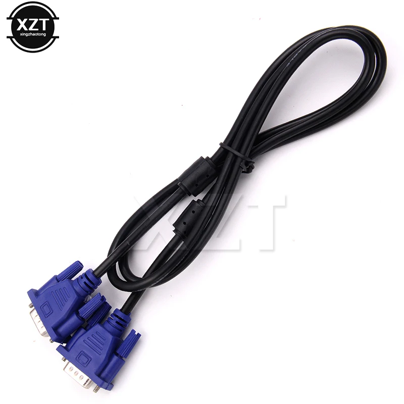Newest 1Pcs 1.3M Computer Monitor VGA to VGA Cable with HDB15 Male to Male HDB15 Male Connector For PC TV Adapter Converter