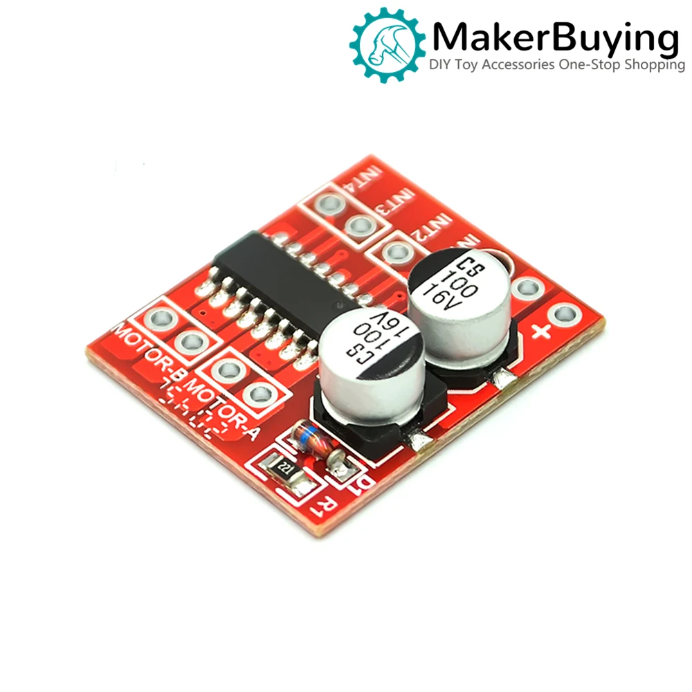 

Motor drive module 2 DC forward and reverse PWM speed regulation dual H-bridge stepper motor mini L298N