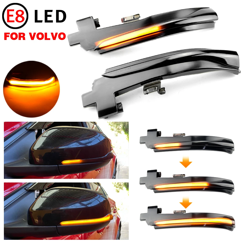 

2 Pieces Rear View Mirror Sequential Indicator For Volvo V40 Car LED Dynamic Turn Signal Lights For Volvo S60 CC V60 CC S60 II S