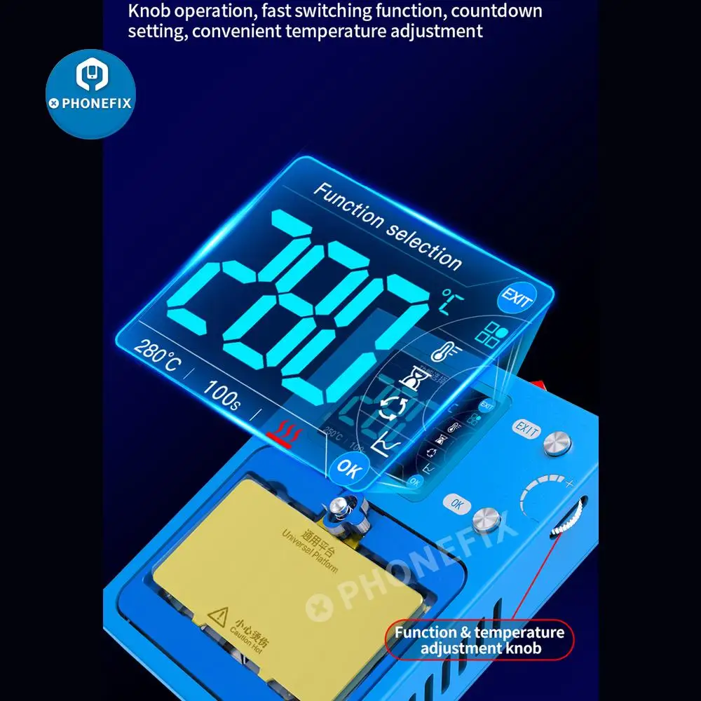 Iheater pro estação de pré-aquecimento inteligente para o iphone x xs xr 11 12 série placa-mãe seperation rápido módulo aquecimento dispositivo elétrico