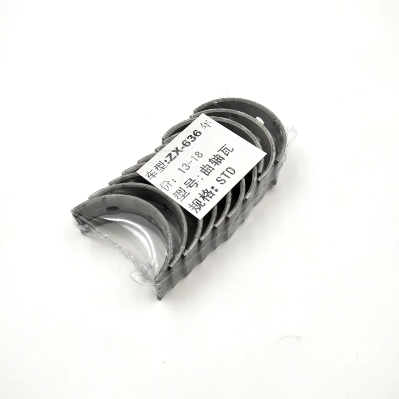 Motorcycle 1 sets STD Piston bearing Connecting rod tile & crankshaft tile / Shell For Kawasaki ZX-6R ZX6R ZX636 2013-2018