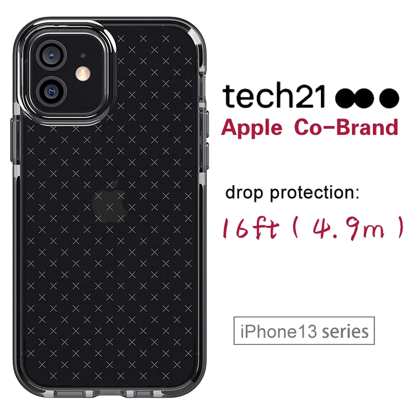 Tech21 Case for iPhone 13 Pro Max Air Armor Clear Hard Case Shockproof Luxury Transparent Protection for iphone13 pro max clear