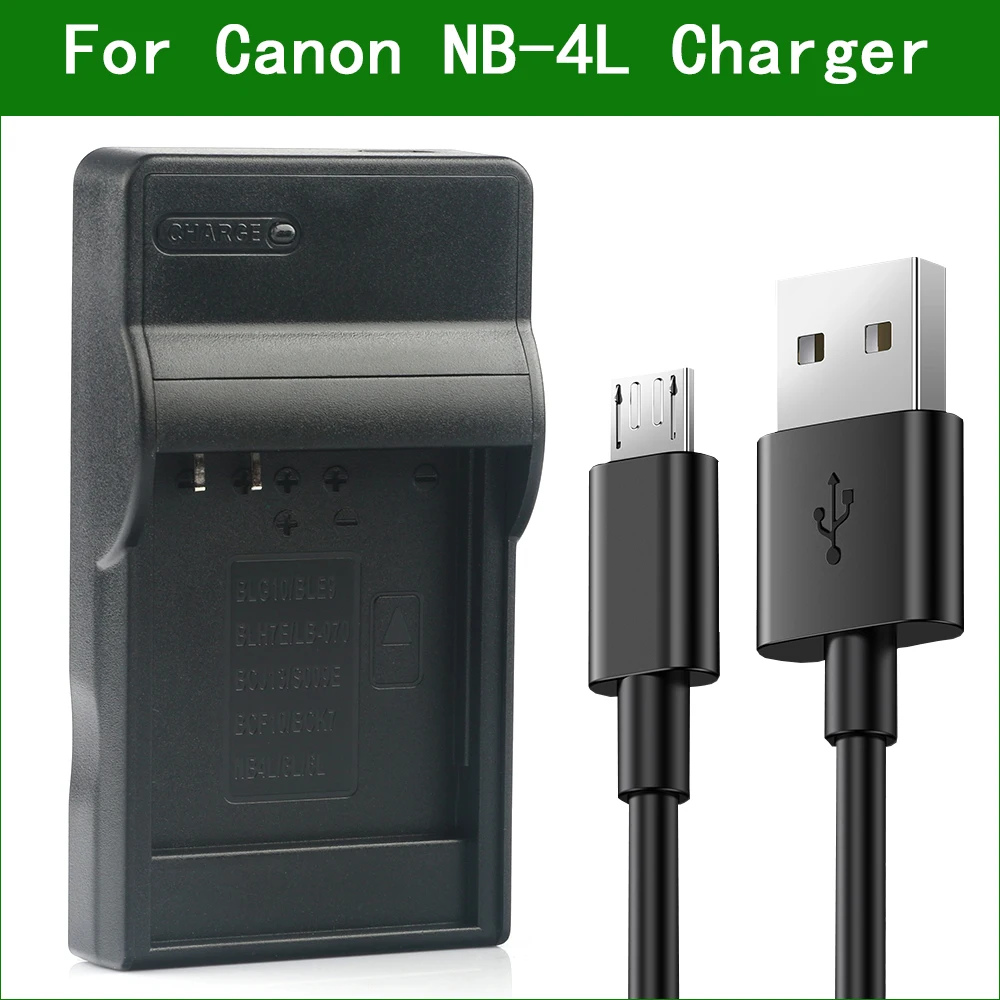 NB-4L NB4L NB 4L Camera Battery Charger For Canon PowerShot SD200 SD300 SD400 SD450 SD600 SD1000 SD750 SD1100 SD780 SD960 IS