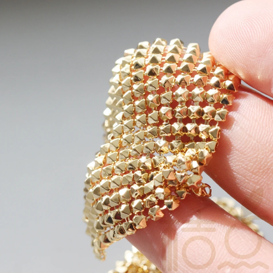 DIY Supply-One Piece Plated Solid Brass Finding Mesh - 42.9mm (3927C)