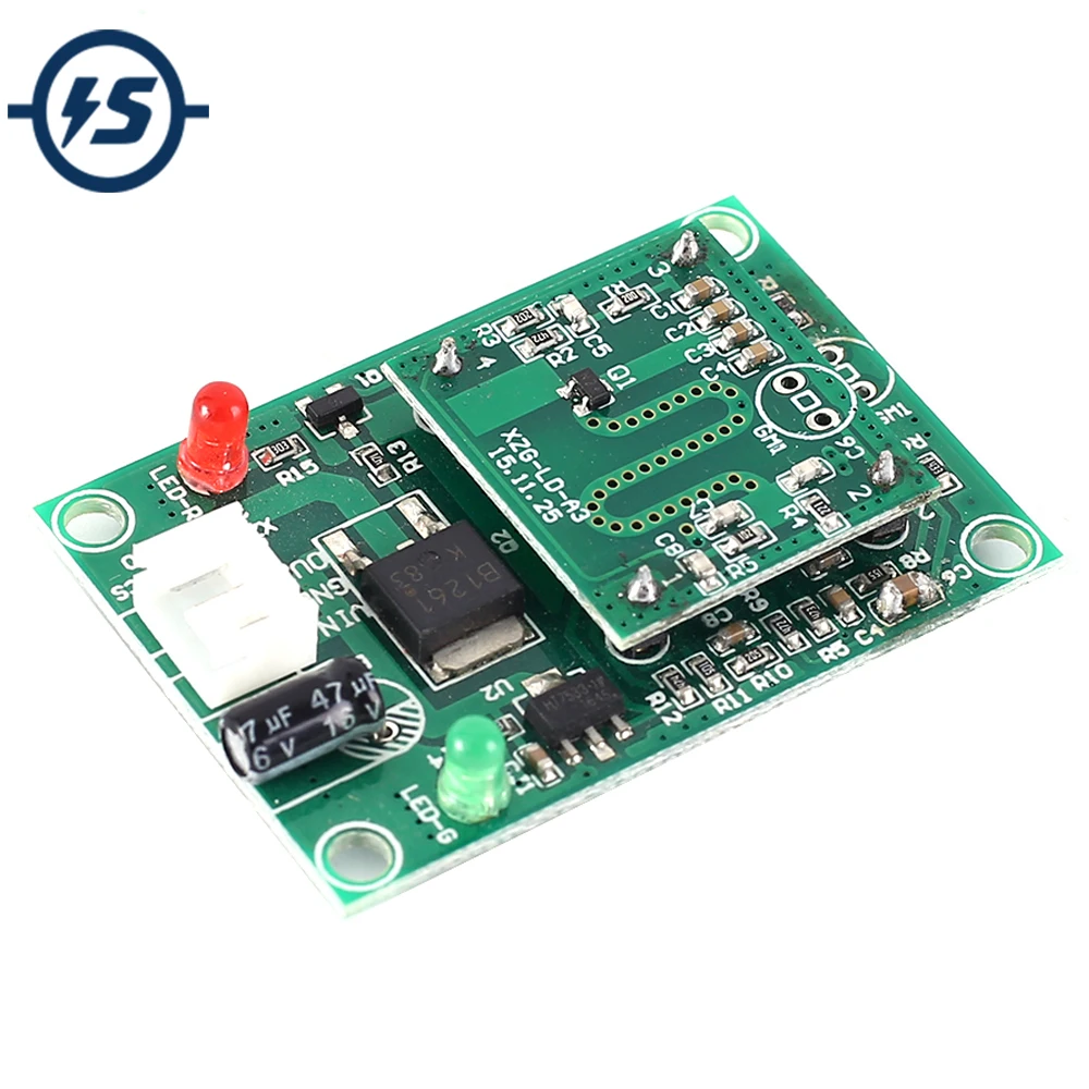 Microwave Radar Sensor Module 5.8GHz DC 3.3V 5V 9V 12V 20W Voltage Output Switch Controller Human Body Induction Sensor