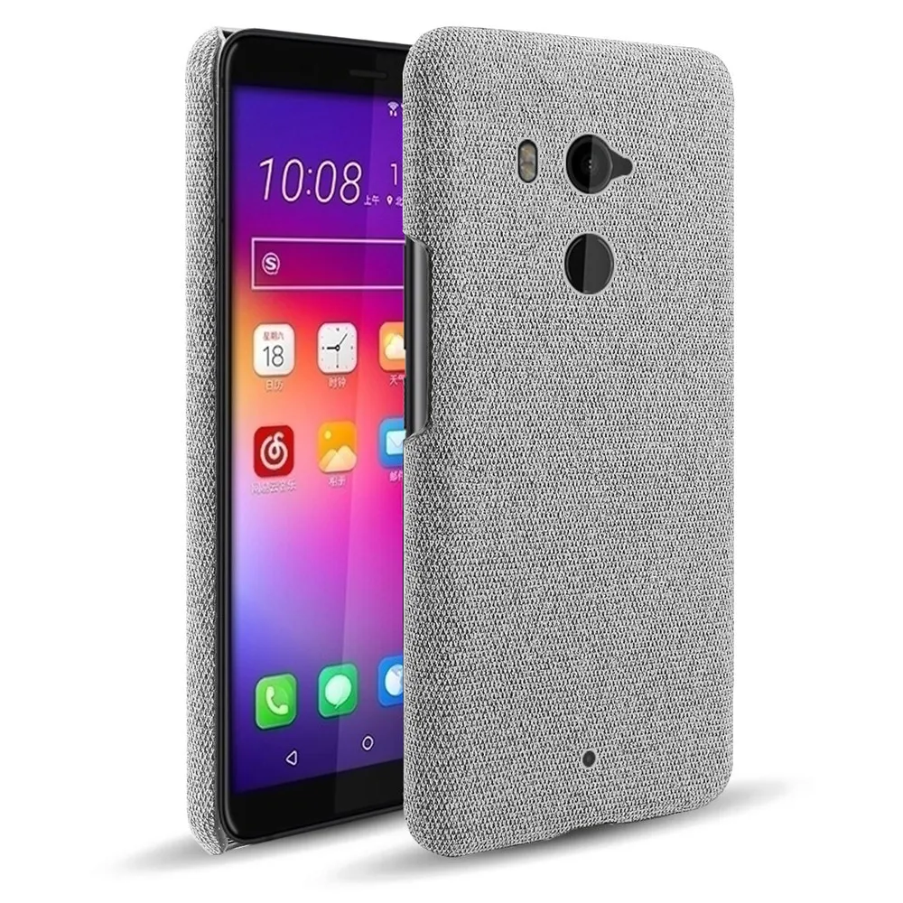 Cloth Cases For HTC U11 Plus Case For HTC U11 Plus Slim Retro Cloth Hard Cover For HTC U11 Plus U11+ htc_2q4d100 Coque Funda