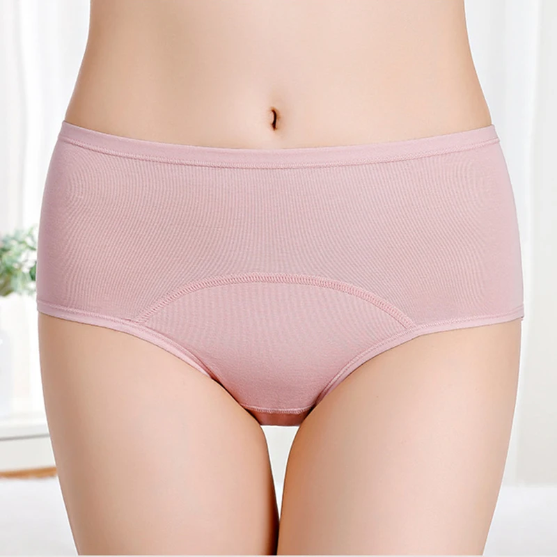 Cuecas femininas à prova de vazamento 3xl 4xl à prova dwaterproof água roupa interior menstrual pesada absorvência fisiológica período briefs