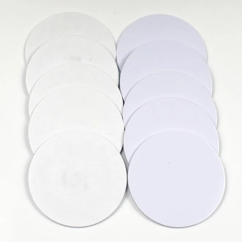 10 Stks/partij 25Mm 125Khz T5577 Coin Tag Rfid Stickers Kaarten Herschrijfbaar Zelfklevend Etiket