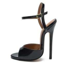 2024 New Summer Ladies Party Woman Sandals Sexy Women's Shoes Open Toe Hollow 14CM Fashion Show High Heels 8-16 17