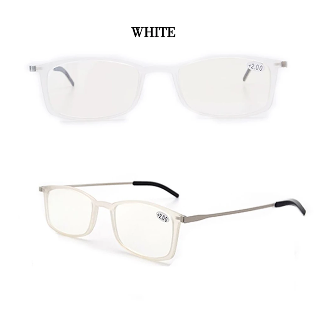 Mai Blume Dünne Blaue Licht Blockieren Lesebrille Brillen Männer Frauen Tragbare Gläser Weitsichtigkeit Mit Telefon Fall + 3,5 + 4 – Detail 15