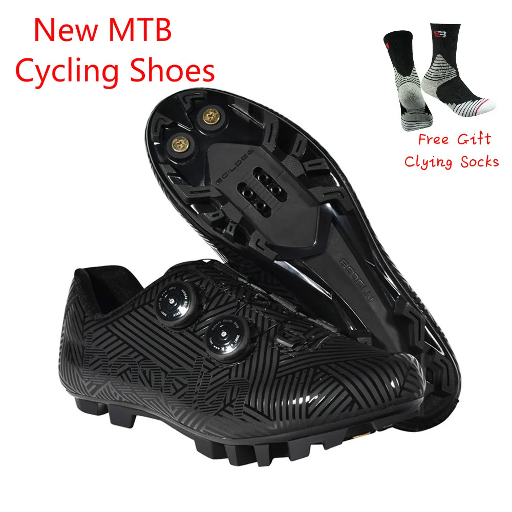 BOODON New Cycling Shoes Breathable&Waterproof Mountain Bike Racing Shoes MTB Cycling Self-Locking Shoes Athletic Bicycle Shoes