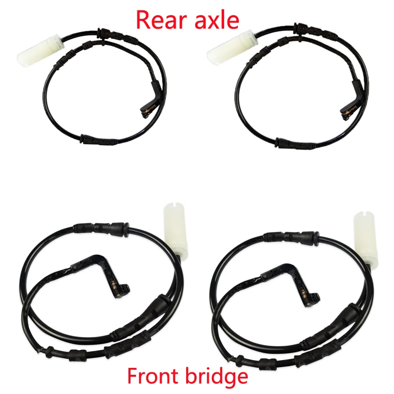 

Brake Lines Warning Contact Brake Pad Wear Front +Rear 4PCS for BMW E81 116 118 120 N43 N46N OE 34356789439,34356789445