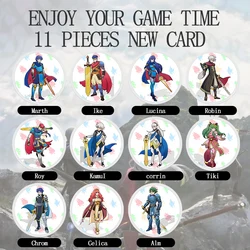 11 Pieces Fire Emblem: ThreeHouses Amibo Cards NTAG215 Printed NFC Card with Free Storage Box