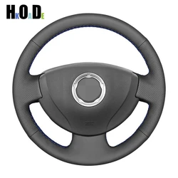 DIY Hand sewing Artificial Leather Car Steering Wheel Cover for Lada Largus Nissan Almera G15 Renault Logan 1 Sandero
