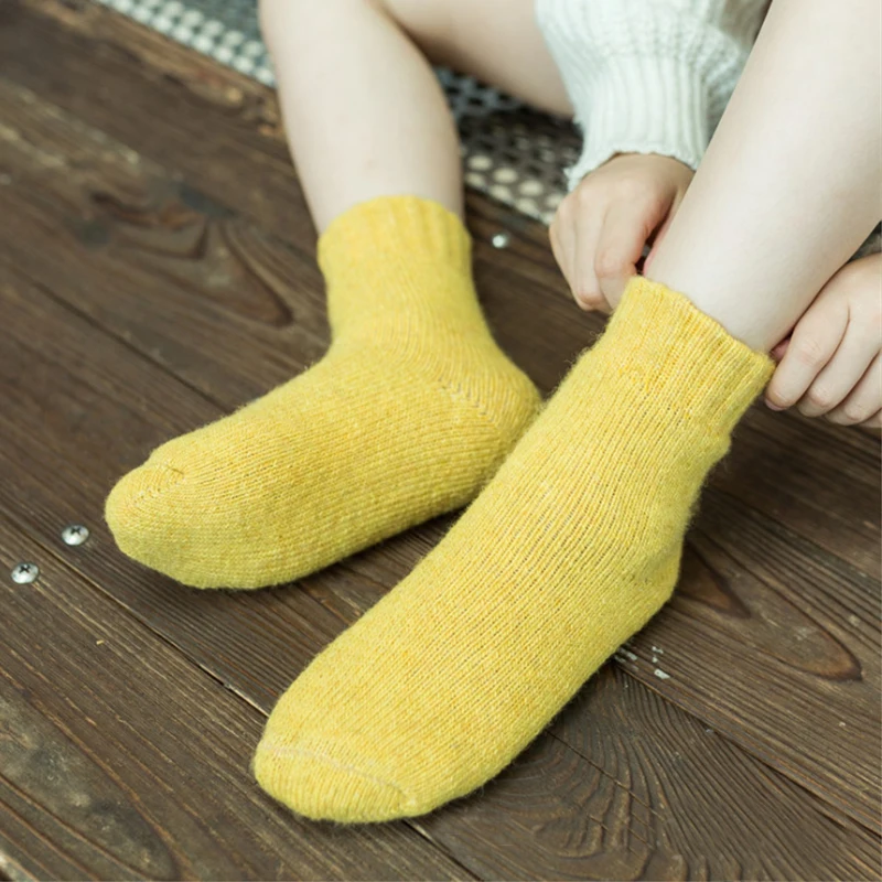 toddler woolen thick socks girl boy newborn infant baby winter thermal cotton terry 0-10 years child  teens kids warm long sock