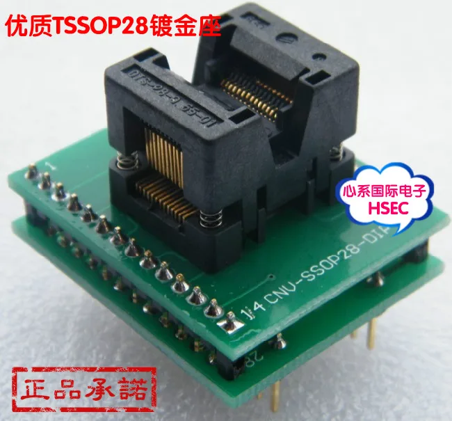 

TSSOP28 to DIP28 Multi-function Programming Socket Compatible with TSSOP8/16/20/24 Test Socket