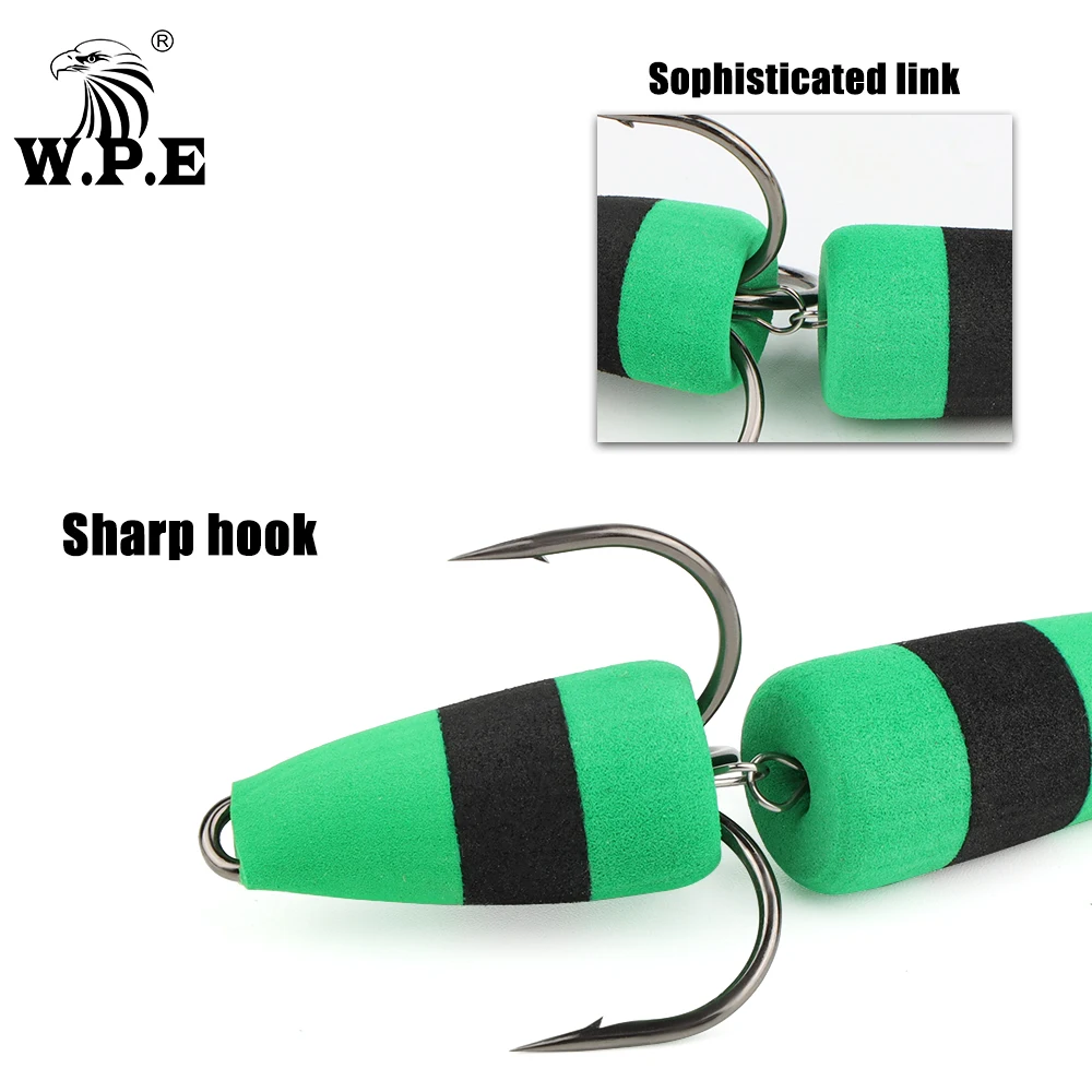 W.P.E Mandula XL Swimbait para lubina – Señuelo suave multicolor