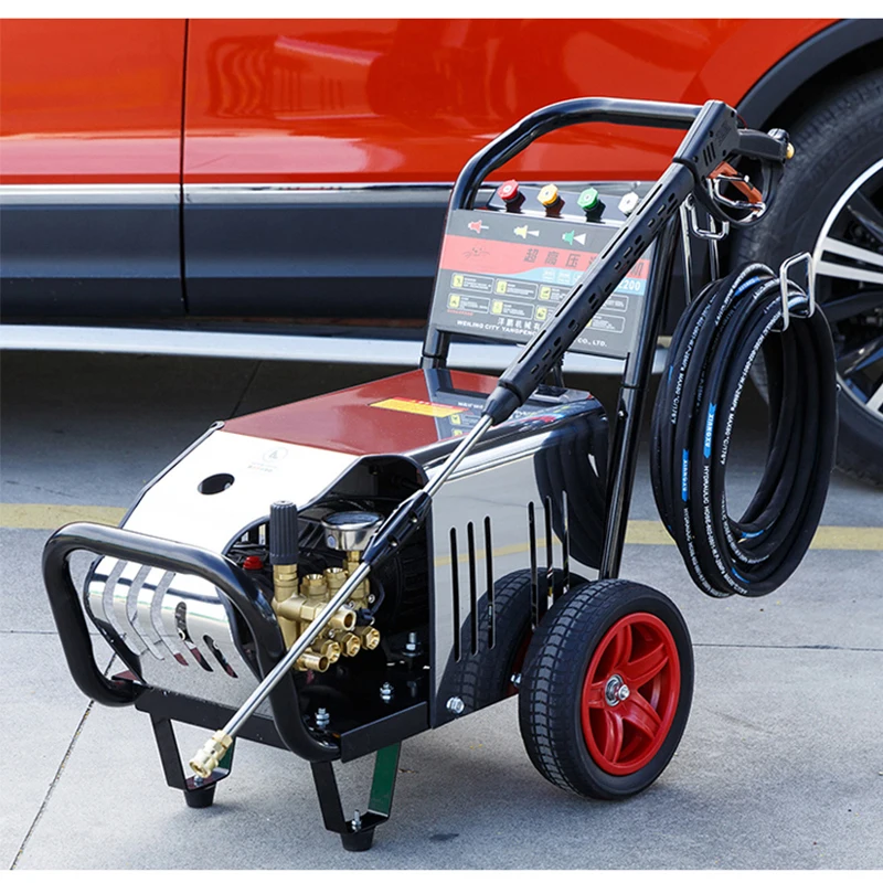 

1PC High Pressure Washing Machine 2.5KW Commercial Car Washing Machine 220V High Power Washer Machine Water Gun Car Washing Pump