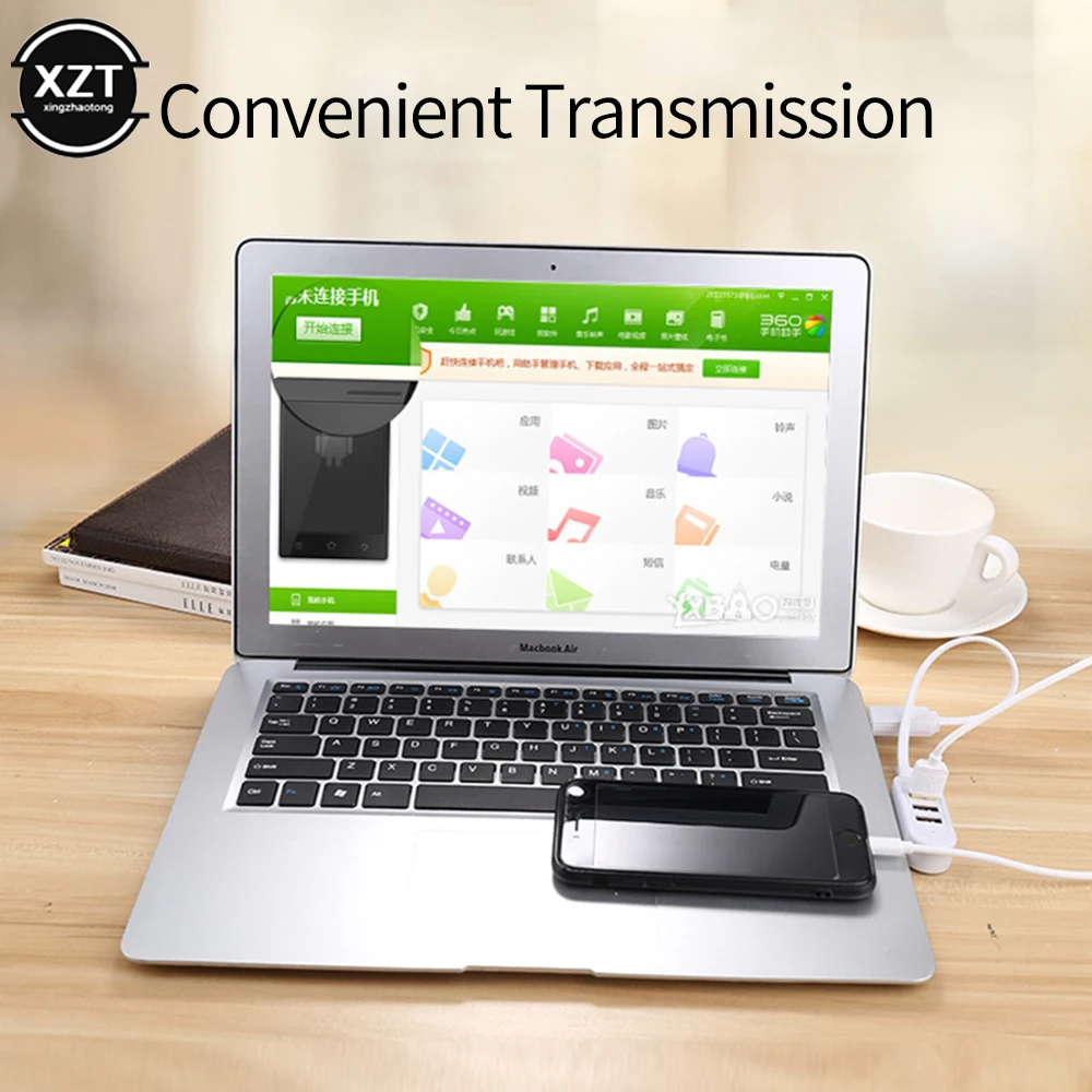 USB Hub 3.0 USB 3.0 Hub USB Splitter ความเร็วสูง3 6พอร์ต All In One สำหรับ PC อุปกรณ์คอมพิวเตอร์