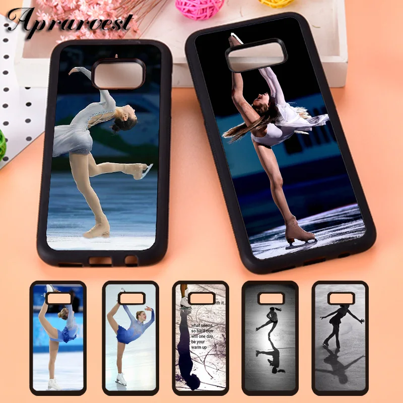 Aprarvest Figure Skating Dance Phone Case Cover For Samsung Galaxy S5 S6 S7 edge S8 S9 Plus S10 lite S10E Note 5 8 9 10 Plus