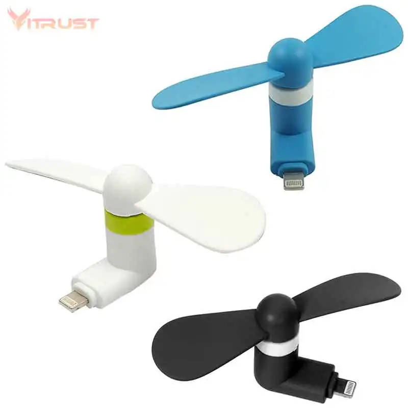 Mini Fan for iPhone Portable Phone Mini Fan Low Noise Strong Wind