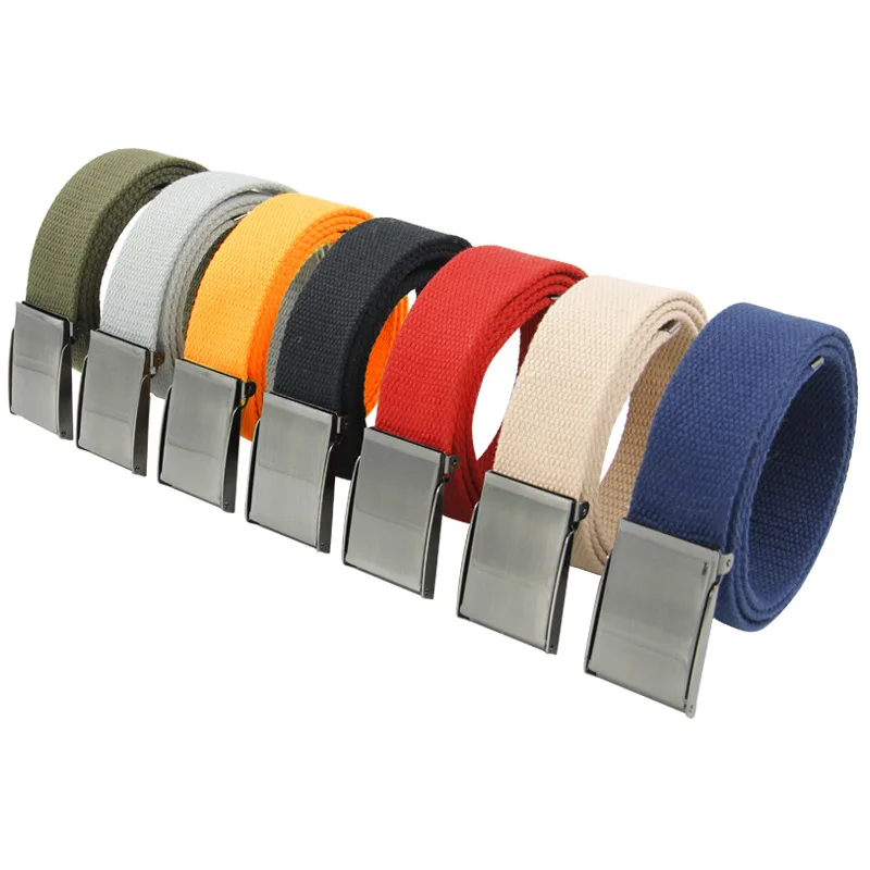 

Men Belts Fashion New Unisex Trousers Belts Canvas Belt Breathable Outdoor Tactical For Jeans Adjustable women Waist Belt 3.8cm