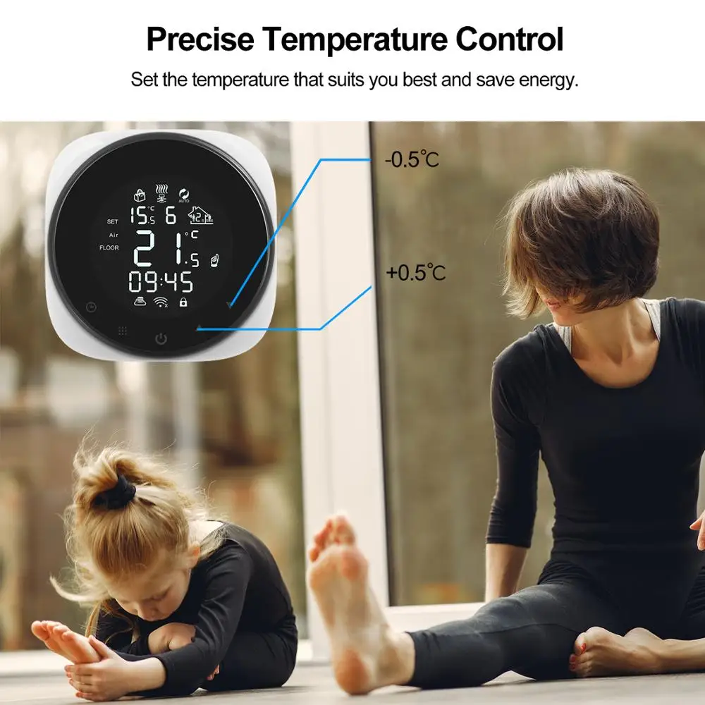 New HIMOJO Wifi Smart Thermostat for Water/Electric Floor Water Gas Boiler Temperature Remote Controller Support Alexa Google