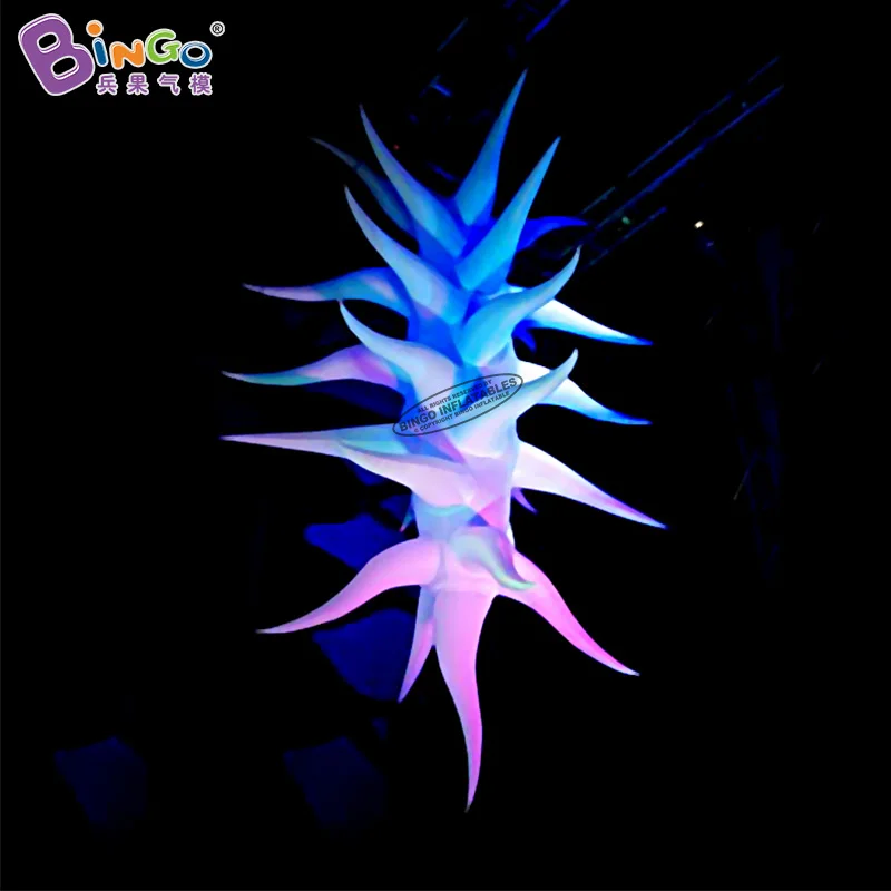 

Personalized 2.5mH Hanging Inflatable Wheatear Shape Star Model With Led Lights For Decoration