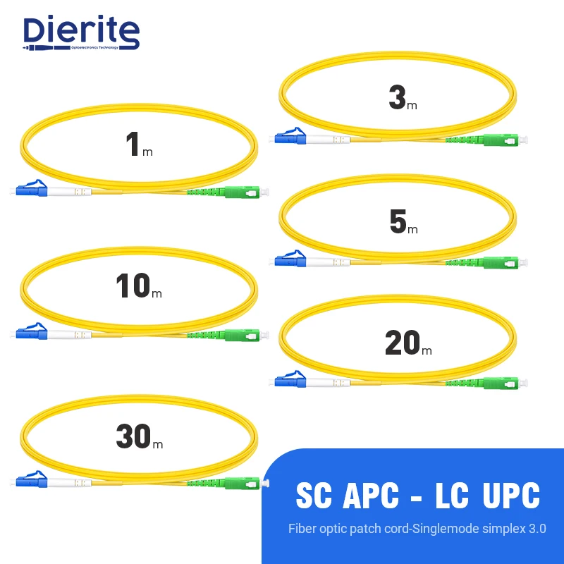 

Одномодовый волоконно-оптический соединительный кабель SC APC LC UPC SC APC SM 3,0 мм 9/125um FTTH волоконно-оптический соединительный шнур 1 м 3 м 5 м 10 м