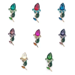 PD BROOCH Retro Luxury Women's Clothing Accessories Glass Brooch Budding Ready To Put A Gender Pin Enamel Pin