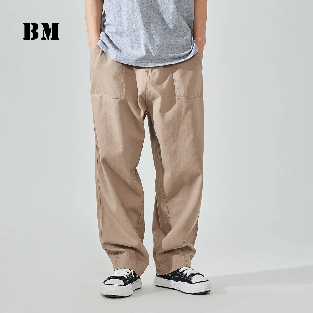 Streetwear Fashion Casual Cargo Pants Men'S Clothing 2021 Harajuku Straight Trousers Japanese Hip Hop Loose Overalls For Male