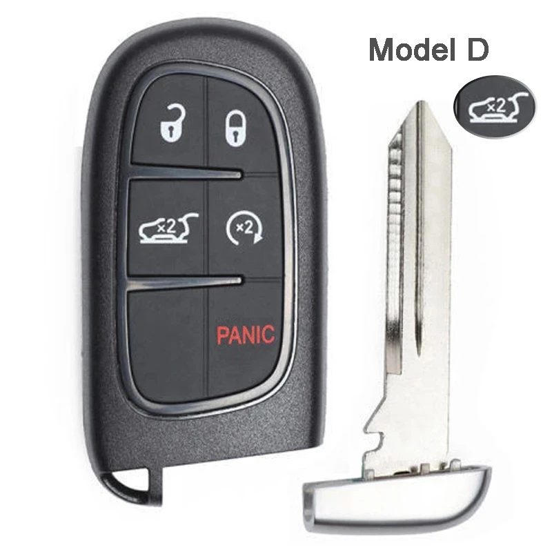 KEYECU GQ4-54T 433MHz 4A Chip für Jeep Cherokee 2014 2015 2016 2017 2018 2019 2020 Durango Chrysler 4/5 Tasten Auto-Fernbedienungsschlüssel – Detail 2