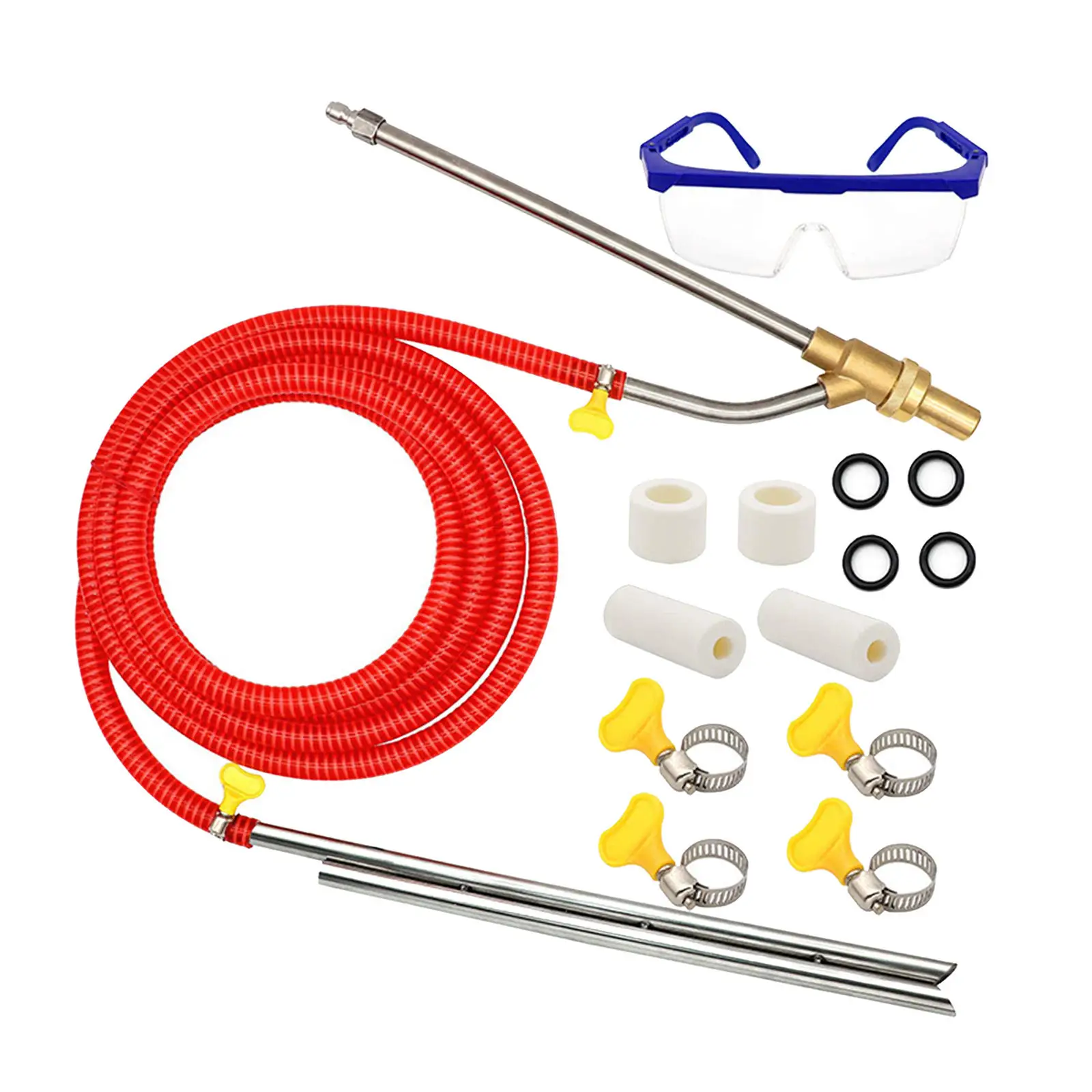 Universal Pressure Washer Sandblasting Kit Wet Sandblaster Attachment 5000 PSI for Abrasive Cleaning