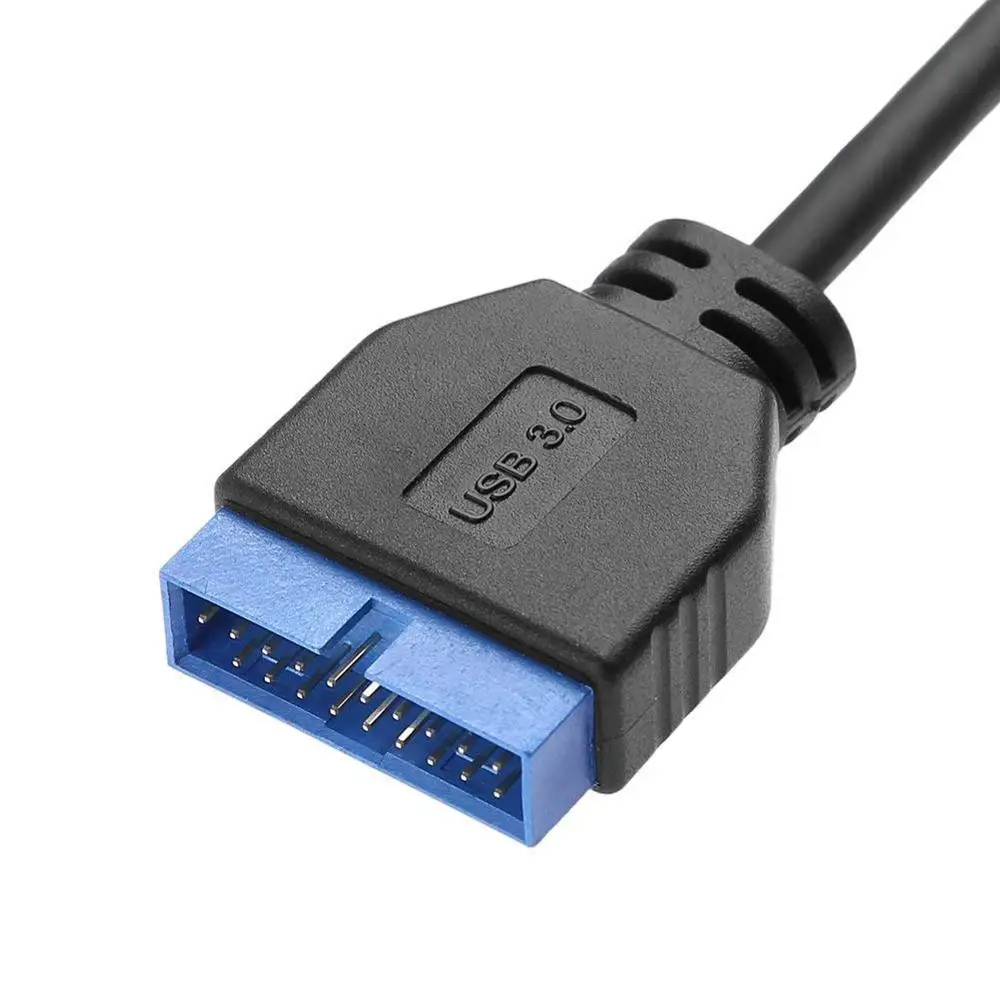 Cable de extensión USB 3,1 tipo E macho a USB 3,0 IDC 20Pin hembra, convertidor para adaptador ASUS