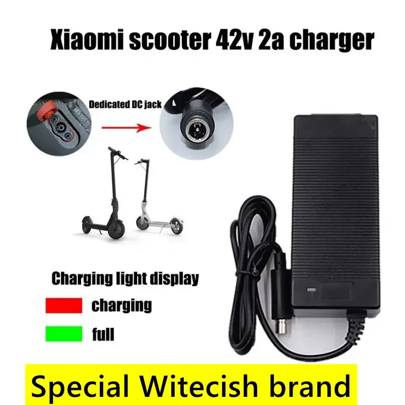 

42V 2A Lowest price Charger Adapter for Xiaomi Mijia M365 Ninebot Es1 Es2 Accessories charger