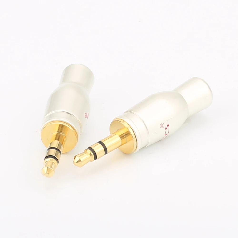 10xAudiocrast สเตอริโอ 3.5 มม.ปลั๊กเสียง HIFI DIY สายหูฟังปลั๊กเสียง