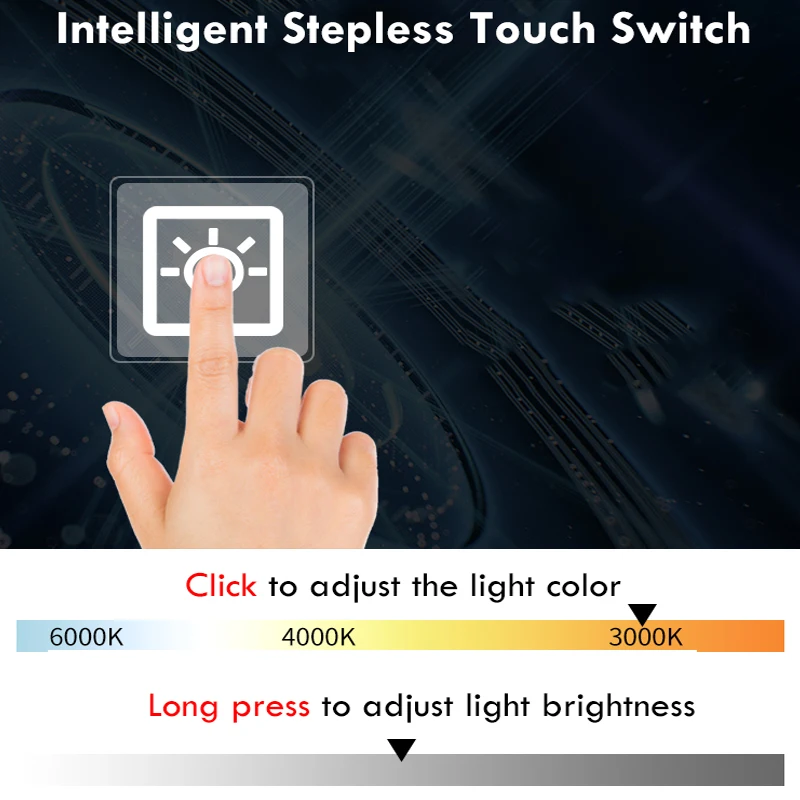 Imagem -04 - Criativo Espelho do Banheiro Espelho Inteligente Maquiagem Led Cor Ajustável Luz com Alto-falante Bluetooth para Casa Decorativa