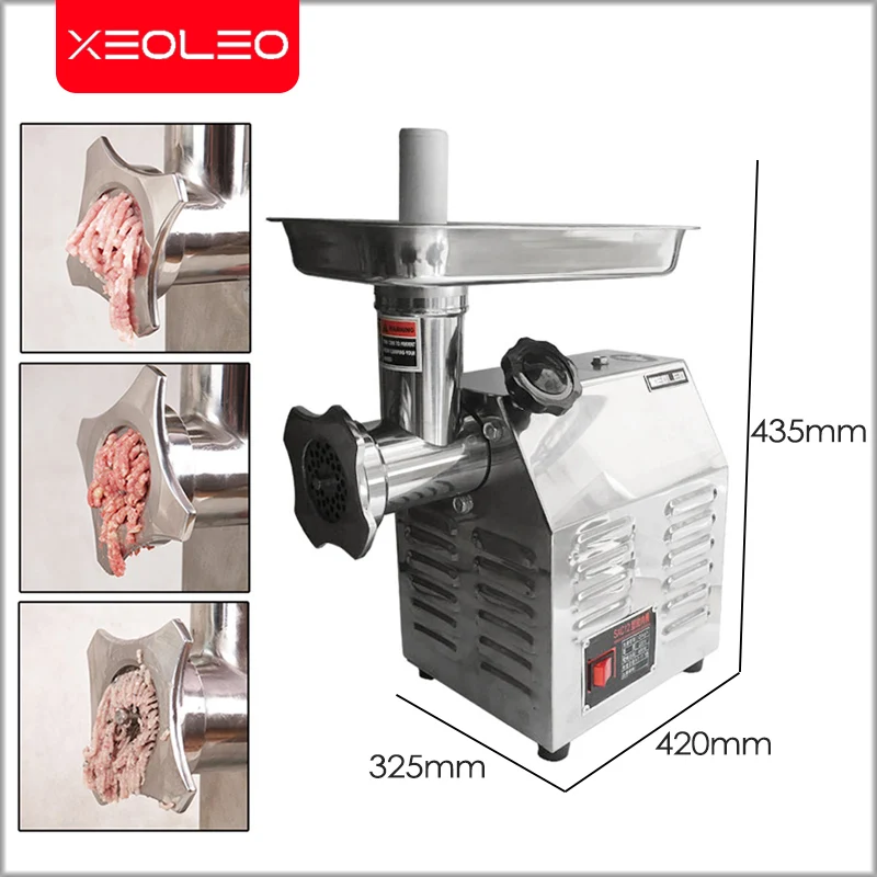 XEOLEO Meat grinder 120kg/H Enema machine Automatic Electric Fish/Chicken Mincer Food processor Meat cutter Chili grinder 650W