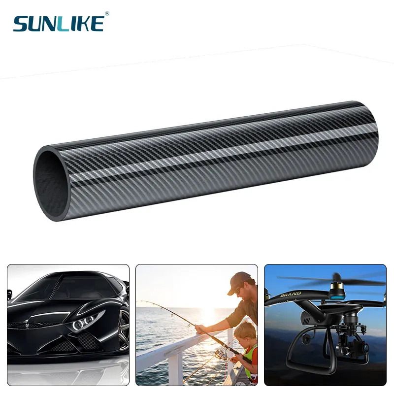 3 PCS   Length 330MM Carbon Fiber Tube Pipe 33CM Diameter 4mm 5mm 6mm 7mm 8mm 9mm For RC Model Airplane Drone Accessories